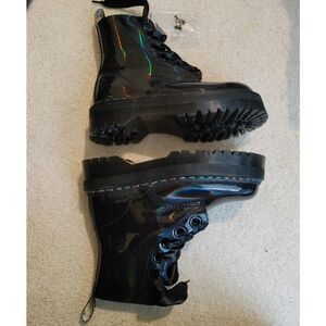 Brand New, Never WornDr. Martens Rainbow Patent Leather - Molly Boots in Size 9